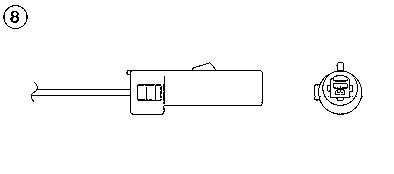 Obrázok Lambda sonda NGK 550mm 0207