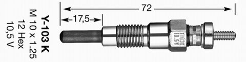 Obrázok żeraviaca sviečka NGK 6325