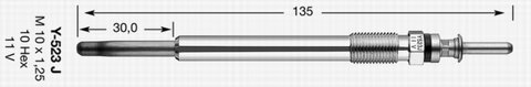 Obrázok żeraviaca sviečka NGK 6298