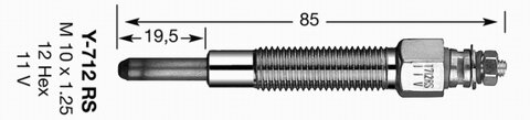 Obrázok żeraviaca sviečka NGK 6140