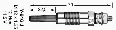 Obrázok żeraviaca sviečka NGK 5906