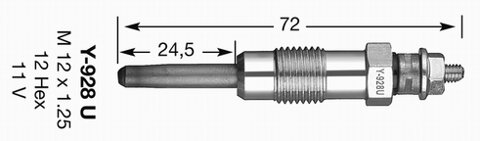 Obrázok żeraviaca sviečka NGK 4389