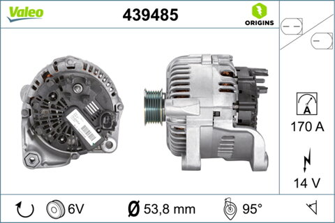 Obrázok Alternátor Valeo Service 439485