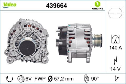 Obrázok Alternátor Valeo Service 439664