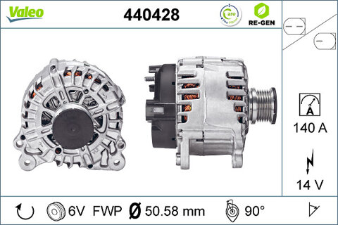 Obrázok Alternátor Valeo Service 440428