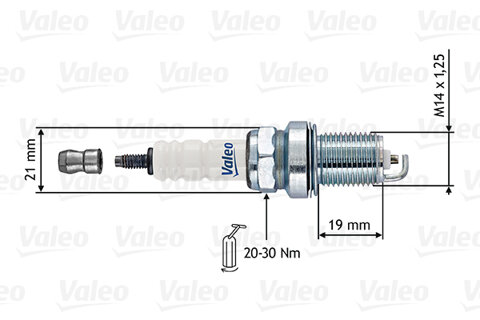 Obrázok Zapaľovacia sviečka VALEO 246856