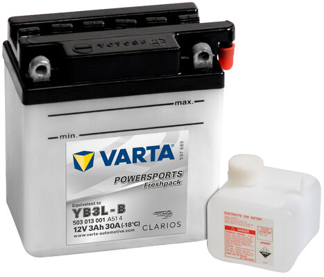 Obrázok Motobatéria VARTA YB3L-B, 3 Ah, 12 V (503 013 001 A51 4)