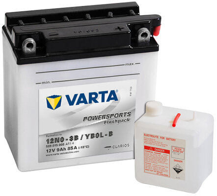 Obrázok Motobatéria VARTA YB9L-B/12N9-3B, 9 Ah, 12 V (509 015 008 A51 4)