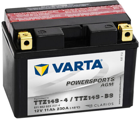 Obrázok Motobatéria VARTA TTZ14S-BS/YTZ14S-BS, 11 Ah, 12 V (511 902 023 A51 4)