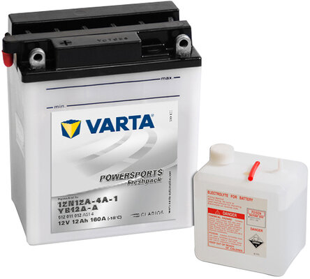 Obrázok Motobatéria VARTA 12N12-4A-1/YB12A-A, 12 Ah, 12 V (512 011 012 A51 4)