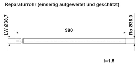 Obrázok Vyfukove potrubie, univerzalne ERNST 461016