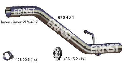 Obrázok Výfukové potrubie ERNST 670401