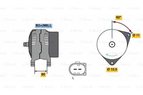 Obrázok Alternátor BOSCH 0 986 049 950