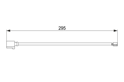 Obrázok Výstrażný kontakt opotrebenia brzdového oblożenia BOSCH 1 987 474 565