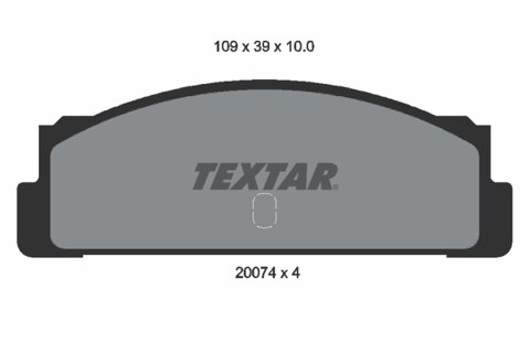 Obrázok Sada brzdových platničiek kotúčovej brzdy TEXTAR 2007404