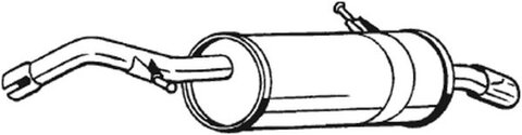 Obrázok Koncový tlmič výfuku Bosal Deutschland GmbH 135-713