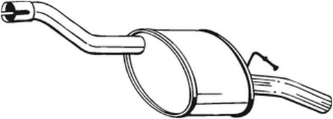 Obrázok Koncový tlmič výfuku Bosal Deutschland GmbH 154-325