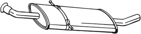 Obrázok Stredný tlmič výfuku Bosal Deutschland GmbH 175-013