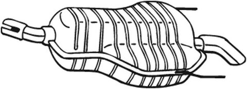 Obrázok Koncový tlmič výfuku Bosal Deutschland GmbH 185-647