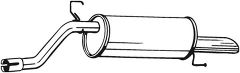 Obrázok Koncový tlmič výfuku Bosal Deutschland GmbH 185-689