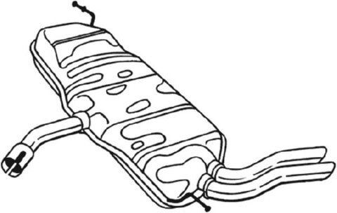 Obrázok Koncový tlmič výfuku Bosal Deutschland GmbH 227-231