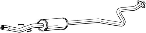 Obrázok Stredný tlmič výfuku Bosal Deutschland GmbH 279-181