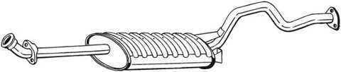 Obrázok Stredný tlmič výfuku Bosal Deutschland GmbH 282-891
