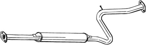 Obrázok Stredný tlmič výfuku Bosal Deutschland GmbH 282-765