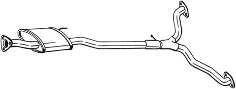 Obrázok Stredný tlmič výfuku Bosal Deutschland GmbH 285-387