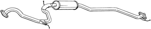 Obrázok Stredný tlmič výfuku Bosal Deutschland GmbH 290-011