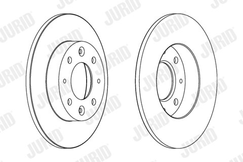 Obrázok Brzdový kotúč JURID 562865JC