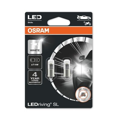 Obrázok žiarovka pre osvetlenie vnútorného priestoru OSRAM LEDriving® SL LED, 12V, 0,8W, BA9s 3893DWP-02B (3893DWP02B)