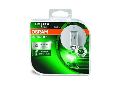 Obrázok OSRAM H7 12V 55W Ultra Life PX26D 64210ULT-HCB