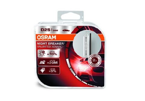 Obrázok Žiarovka xenónová OSRAM XENARC® NIGHT BREAKER® UNLIMITED D2S 66240XNB, D2S, 35 W, 1 pár