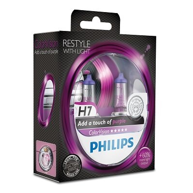 Obrázok PHILIPS Autožiarovka H7 12V ColorVision Purple 2ks