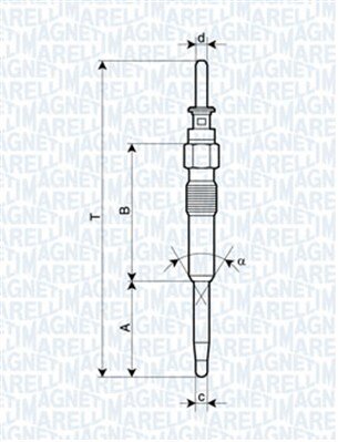 Obrázok żeraviaca sviečka MAGNETI MARELLI 062900039304