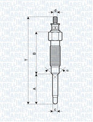 Obrázok żeraviaca sviečka MAGNETI MARELLI 062900069304