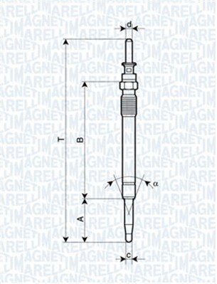 Obrázok żeraviaca sviečka MAGNETI MARELLI 062900078304