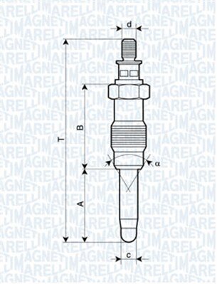 Obrázok żeraviaca sviečka MAGNETI MARELLI 062587001304