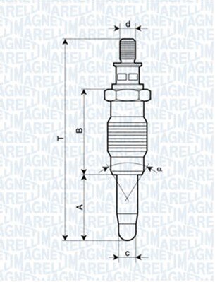 Obrázok żeraviaca sviečka MAGNETI MARELLI 062900005304