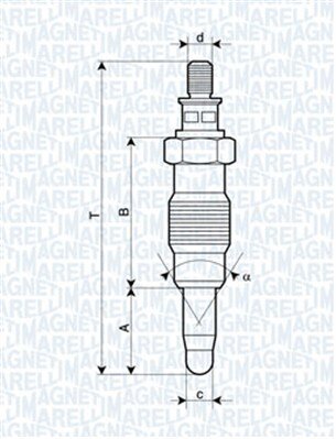 Obrázok żeraviaca sviečka MAGNETI MARELLI 062900008304