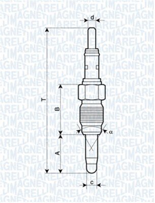 Obrázok żeraviaca sviečka MAGNETI MARELLI 062900083304