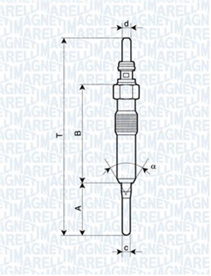 Obrázok żeraviaca sviečka MAGNETI MARELLI 062900087304