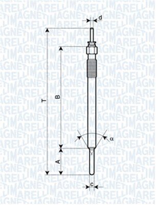 Obrázok żeraviaca sviečka MAGNETI MARELLI 062900088304