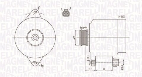 Obrázok Alternátor MAGNETI MARELLI 063731409010