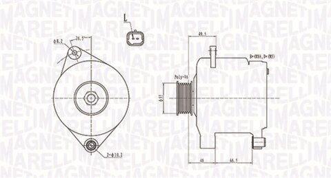 Obrázok Alternátor MAGNETI MARELLI 063731444010