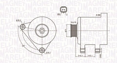 Obrázok Alternátor MAGNETI MARELLI 063731674010