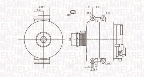 Obrázok Alternátor MAGNETI MARELLI 063731774010