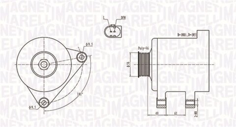 Obrázok Alternátor MAGNETI MARELLI 063731782010