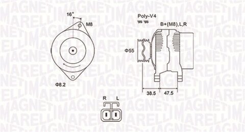 Obrázok Alternátor MAGNETI MARELLI 063731798010